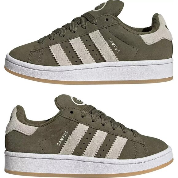 adidas gazelle silver green womens adidas Campus 00s Dark Green White (Kids) – OFFTRENDCLUB main image 0